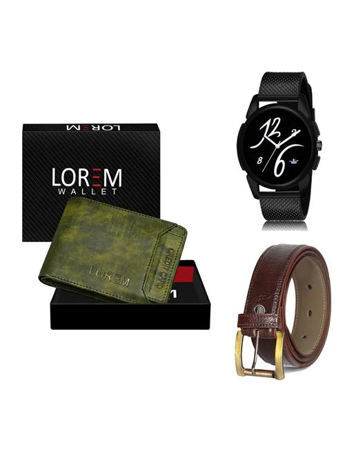 belt, wallet & watch gift combo - 19366322 - Very Small Image - 1