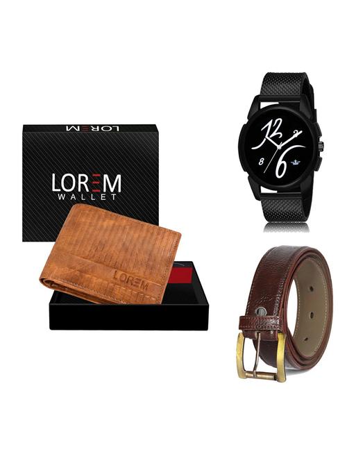 belt, wallet & watch gift combo - 19366328 - Very Small Image - 1