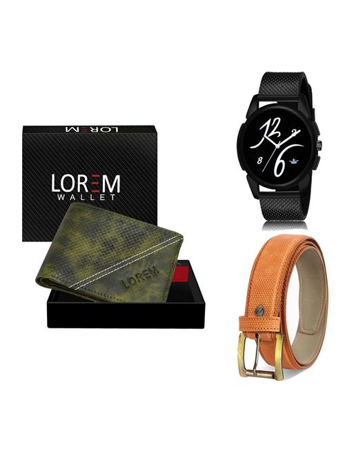 belt, wallet & watch gift combo - 19366341 - Very Small Image - 1