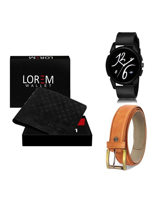 belt, wallet & watch gift combo - 19366356 - Very Small Image - 1