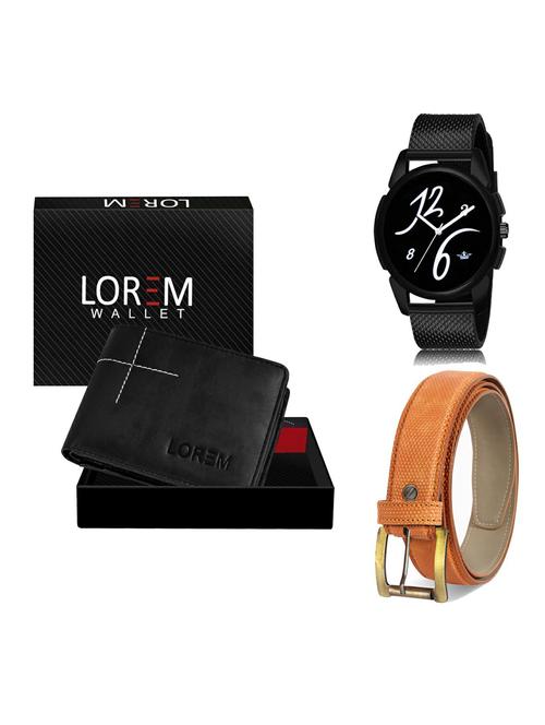 belt, wallet & watch gift combo - 19366359 - Very Small Image - 1