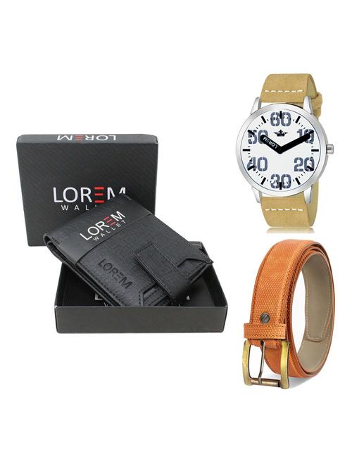 belt, wallet & watch gift combo - 19366398 - Very Small Image - 1