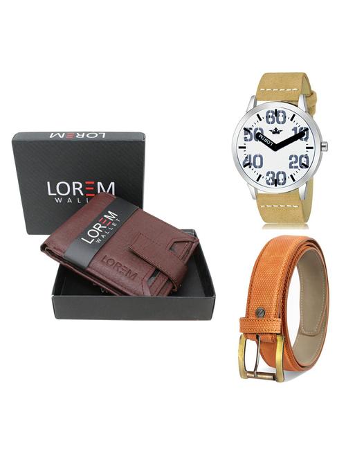 belt, wallet & watch gift combo - 19366401 - Very Small Image - 1