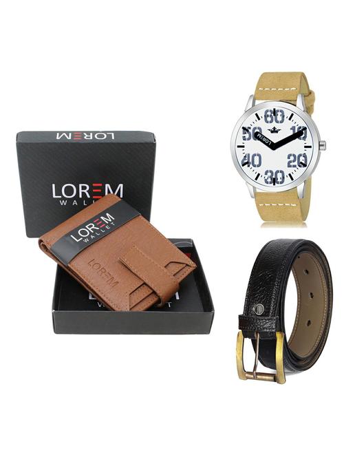 belt, wallet & watch gift combo - 19366405 - Very Small Image - 1
