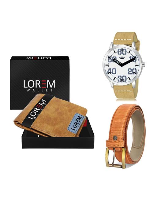 belt, wallet & watch gift combo - 19366407 - Very Small Image - 1