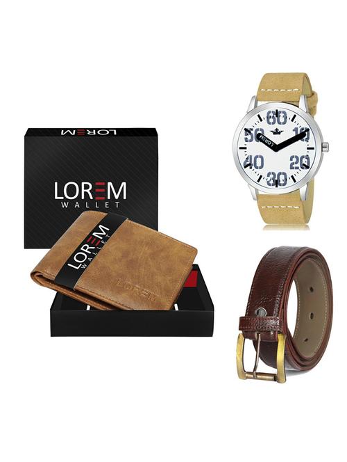 belt, wallet & watch gift combo - 19366415 - Very Small Image - 1