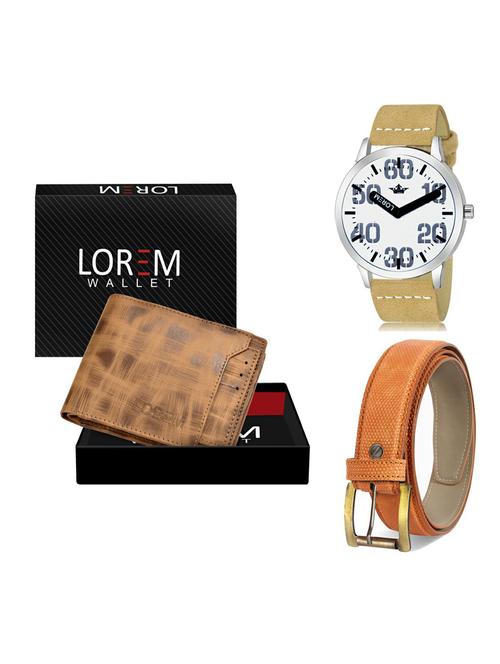 belt, wallet & watch gift combo - 19366437 - Very Small Image - 1