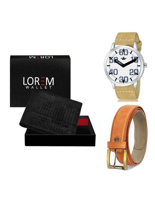 belt, wallet & watch gift combo - 19366467 - Very Small Image - 1