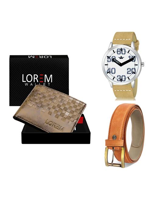 belt, wallet & watch gift combo - 19366482 - Very Small Image - 1