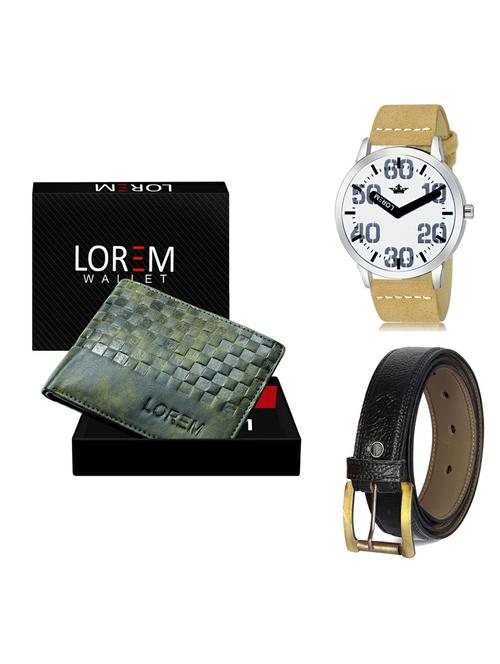 belt, wallet & watch gift combo - 19366489 - Very Small Image - 1