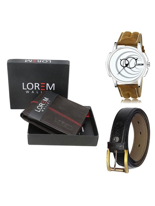 belt, wallet & watch gift combo - 19366531 - Very Small Image - 1