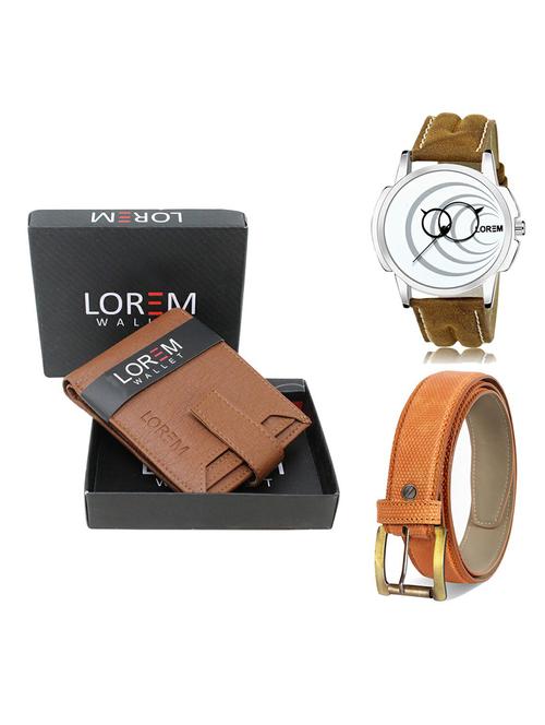 belt, wallet & watch gift combo - 19366539 - Very Small Image - 1