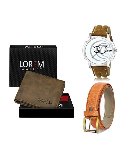 belt, wallet & watch combo - 19366584 - Very Small Image - 1