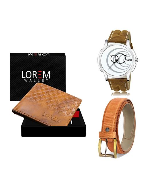 belt, wallet & watch combo - 19366620 - Very Small Image - 1