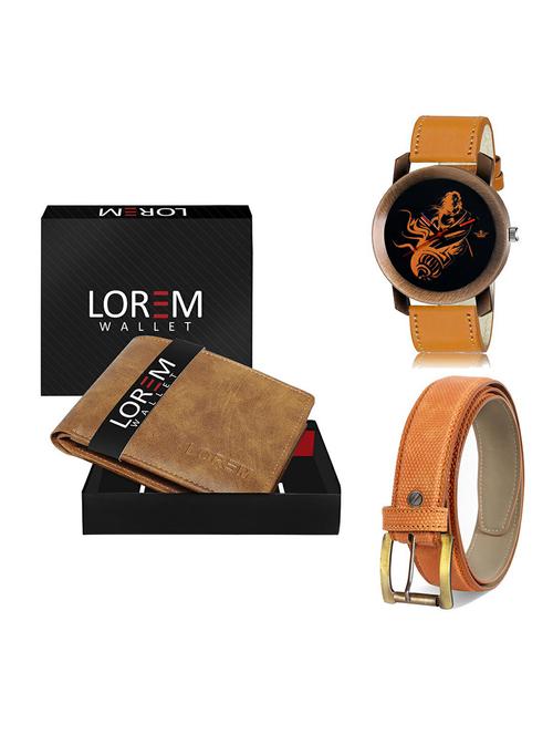 belt, wallet & watch combo - 19366685 - Very Small Image - 1