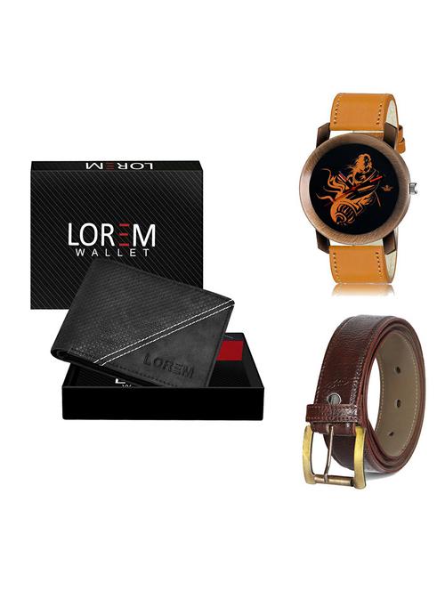 belt, wallet & watch combo - 19366753 - Very Small Image - 1
