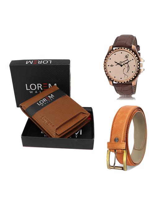 belt, wallet & watch gift combo - 19366793 - Very Small Image - 1