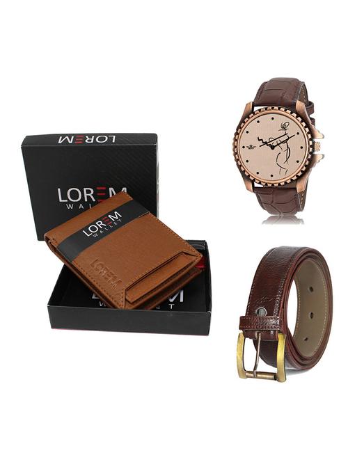 belt, wallet & watch gift combo - 19366795 - Very Small Image - 1