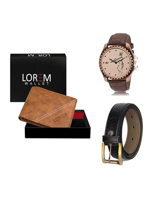 belt, wallet & watch gift combo - 19366881 - Very Small Image - 1