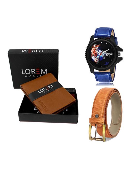 belt, wallet & watch gift combo - 19366925 - Very Small Image - 1