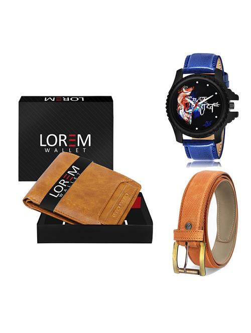 belt, wallet & watch gift combo - 19366934 - Very Small Image - 1