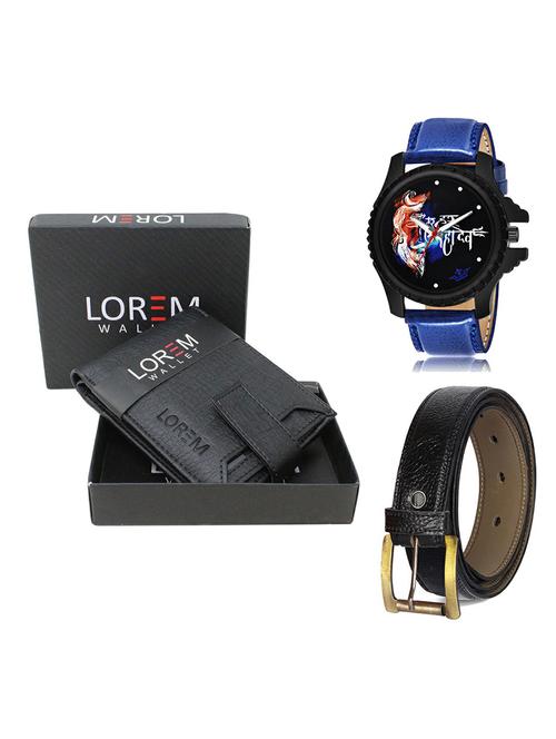 belt, wallet & watch gift combo - 19366941 - Very Small Image - 1