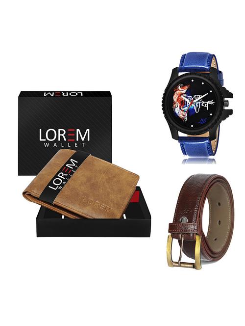 belt, wallet & watch gift combo - 19366957 - Very Small Image - 1