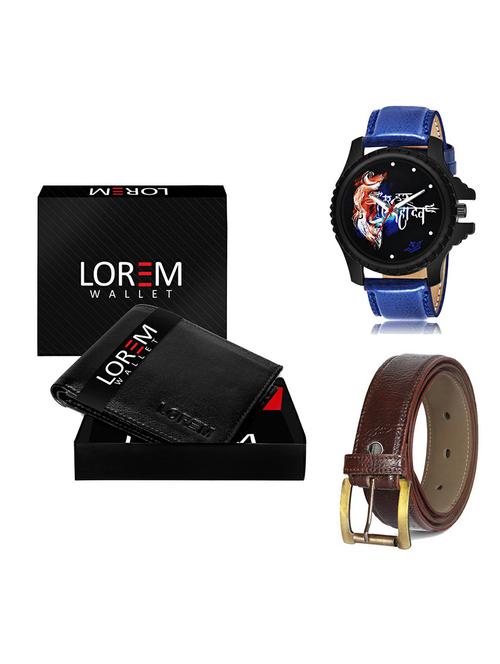 belt, wallet & watch gift combo - 19366963 - Very Small Image - 1