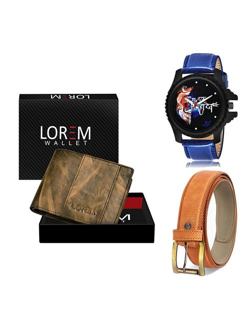 belt, wallet & watch gift combo - 19366976 - Very Small Image - 1