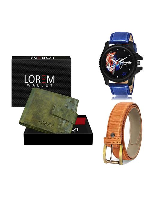belt, wallet & watch gift combo - 19366982 - Very Small Image - 1