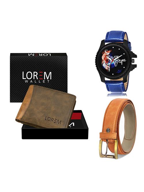 belt, wallet & watch gift combo - 19366994 - Very Small Image - 1