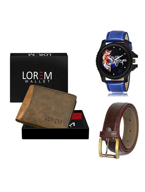 belt, wallet & watch gift combo - 19366996 - Very Small Image - 1