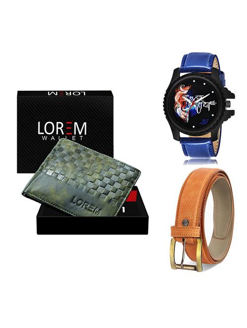 belt, wallet & watch gift combo - 19367030 - Very Small Image - 1
