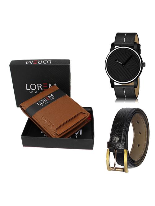 belt, wallet & watch gift combo - 19367064 - Very Small Image - 1