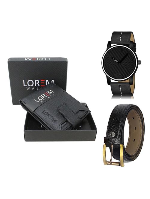 belt, wallet & watch gift combo - 19367076 - Very Small Image - 1