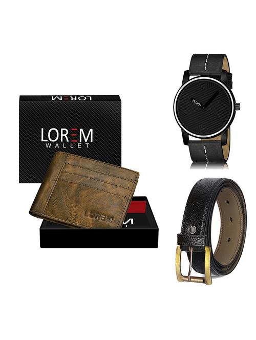 belt, wallet & watch gift combo - 19367109 - Very Small Image - 1