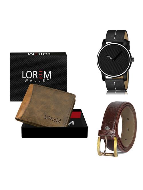 belt, wallet & watch gift combo - 19367131 - Very Small Image - 1