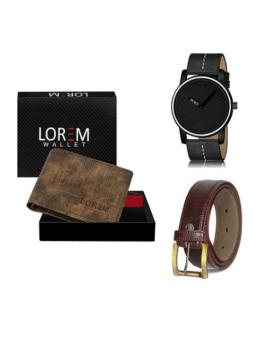 belt, wallet & watch gift combo - 19367137 - Very Small Image - 1
