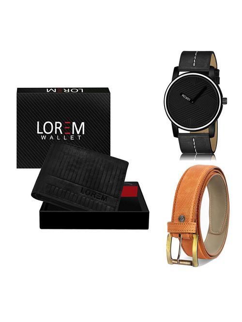 belt, wallet & watch gift combo - 19367144 - Very Small Image - 1