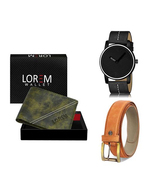 belt, wallet & watch gift combo - 19367153 - Very Small Image - 1