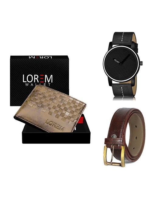 belt, wallet & watch gift combo - 19367161 - Very Small Image - 1