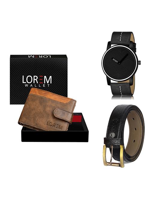 belt, wallet & watch gift combo - 19367184 - Very Small Image - 1