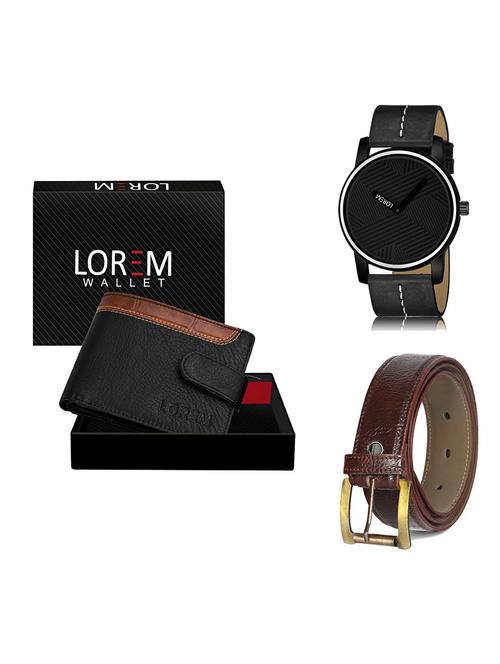 belt, wallet & watch gift combo - 19367188 - Very Small Image - 1
