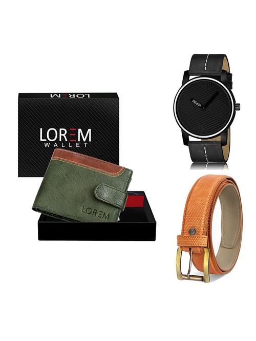 belt, wallet & watch gift combo - 19367189 - Very Small Image - 1