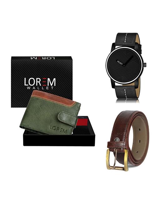 belt, wallet & watch gift combo - 19367191 - Very Small Image - 1