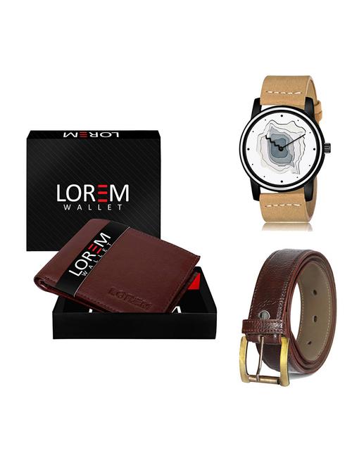 belt, wallet & watch gift combo - 19367230 - Very Small Image - 1