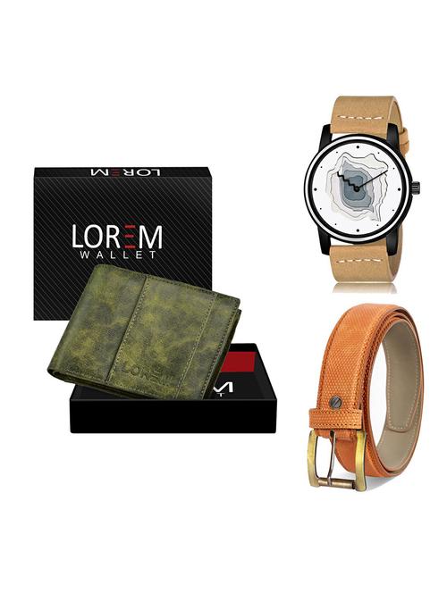 belt, wallet & watch gift combo - 19367240 - Very Small Image - 1