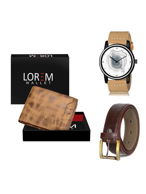 belt, wallet & watch gift combo - 19367251 - Very Small Image - 1
