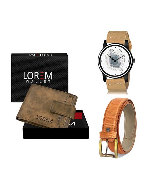 belt, wallet & watch gift combo - 19367255 - Very Small Image - 1