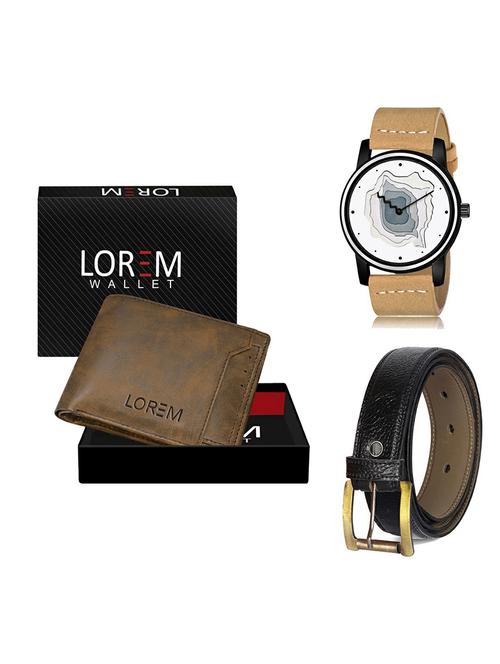 belt, wallet & watch gift combo - 19367259 - Very Small Image - 1